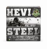 HEVI-Shot Steel 12 Gauge 3.5" Shotgun Shells – #1 Shot, 1 3/8 oz, 1550 FPS (25 Rounds)