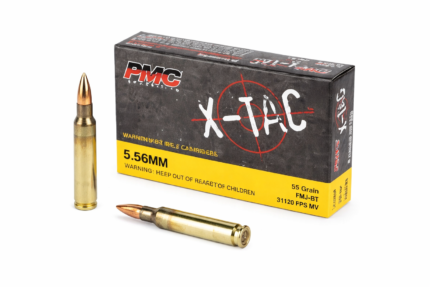 PMC X-TAC 5.56x45mm NATO 55 Grain FMJ-BT Ammo – 20 Round Box
