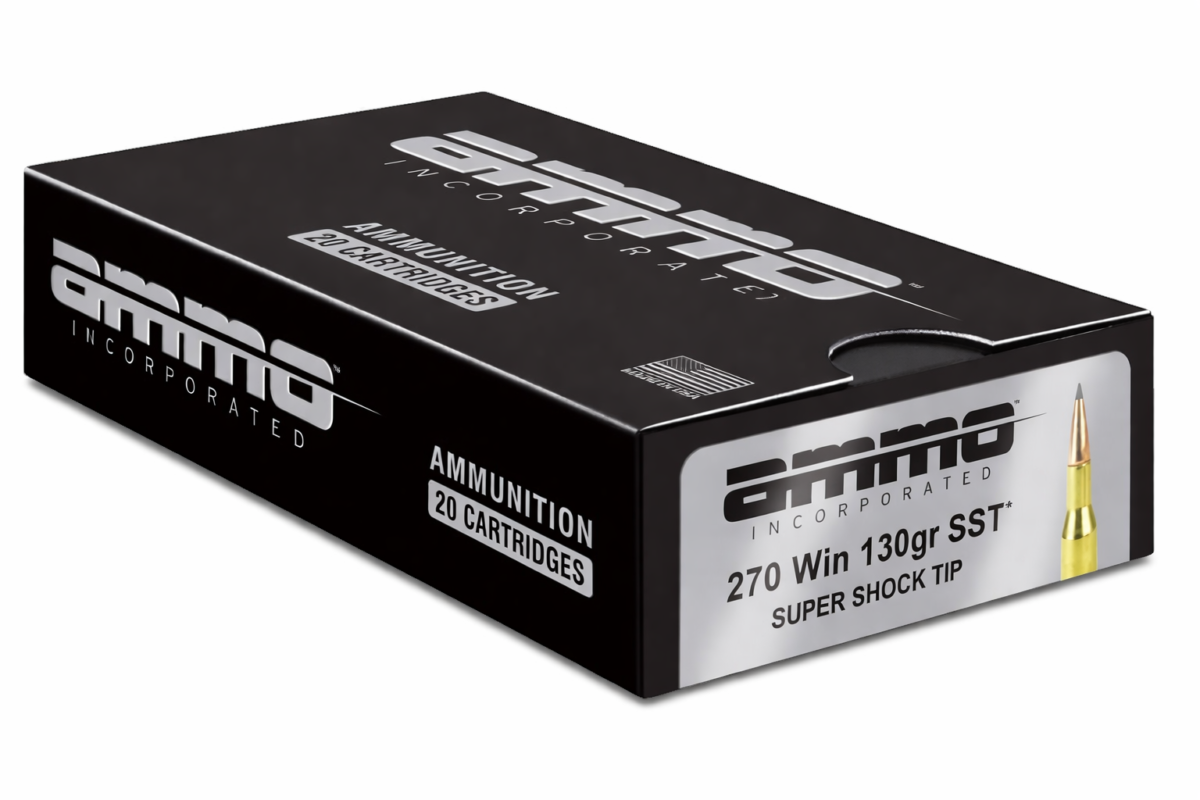 Ammo Inc .270 Winchester 130gr SST Super Shock Tip Ammunition – 20 Rounds
