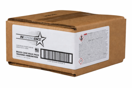 Independence 9mm Brass Case Bulk Pack Training Ammunition – 115 Grain FMJ (500 Rounds)