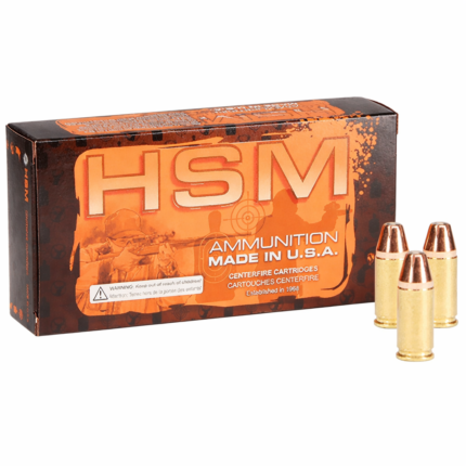 HSM Centerfire Handgun Ammunition – Premium Brass Pistol Rounds | Made in USA