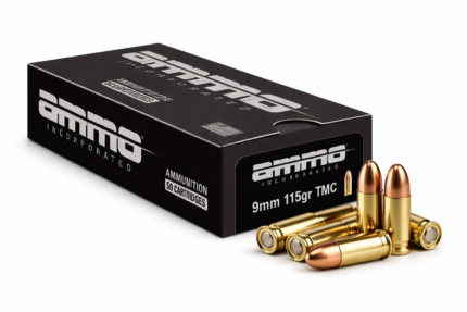 Ammo Inc 9mm 115 Grain TMC Ammunition – 50 Rounds Target & Range Ammo